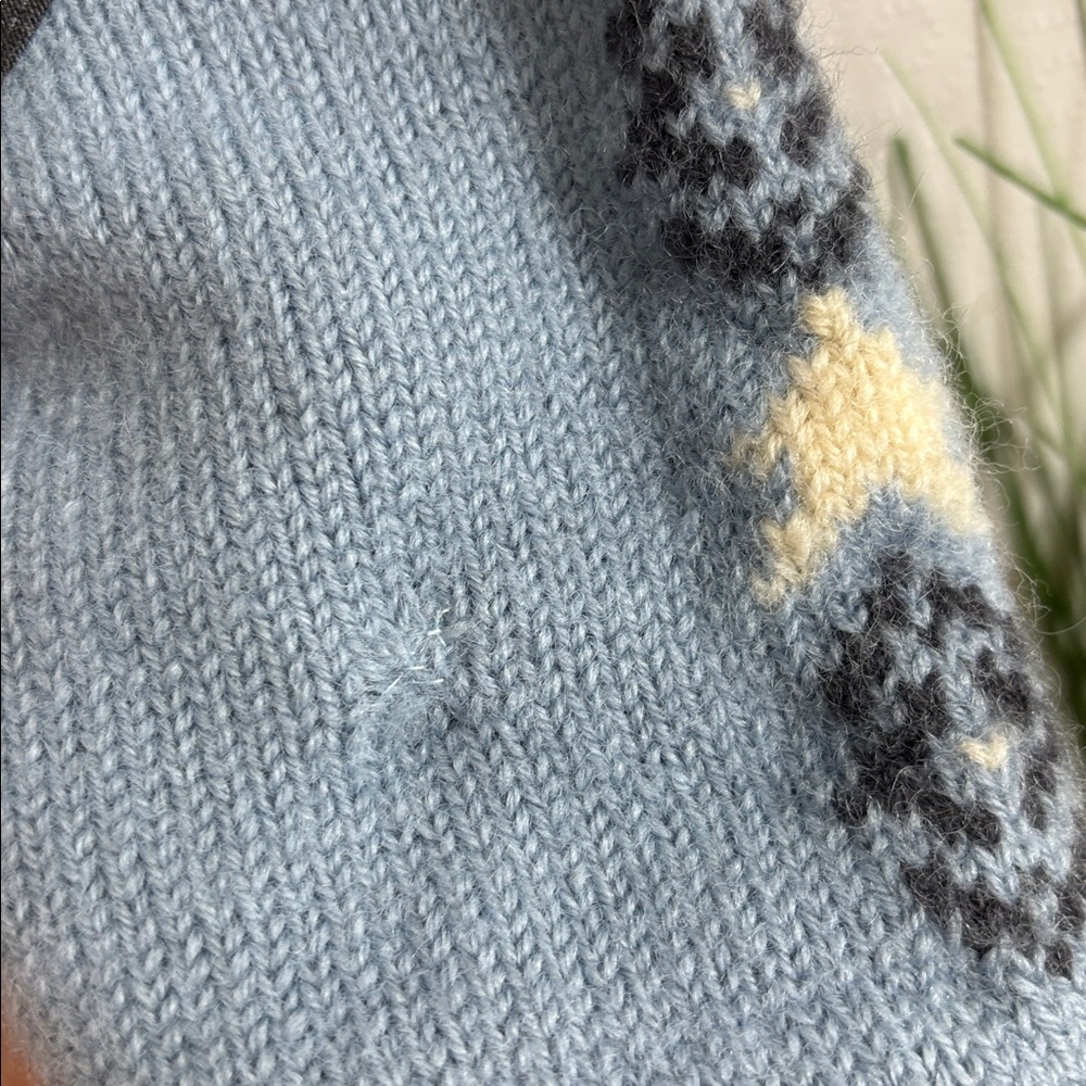 Dale of Norway Woman's Istind Windproof Windstopper blue Wool Ski Sweater Size L - Picture 14 of 16